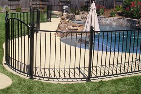 Kansas Wrought Iron Pool Fence